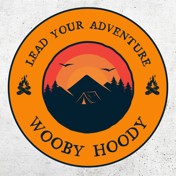 WoobyHoody Camping Sticker
