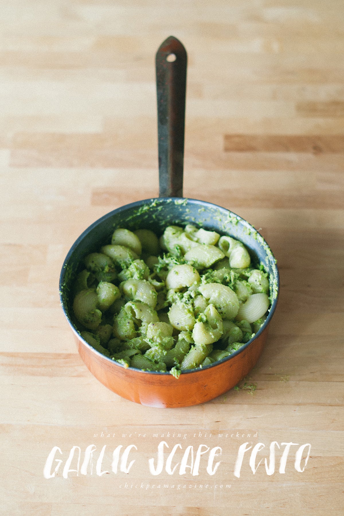 vegan garlic scape pesto