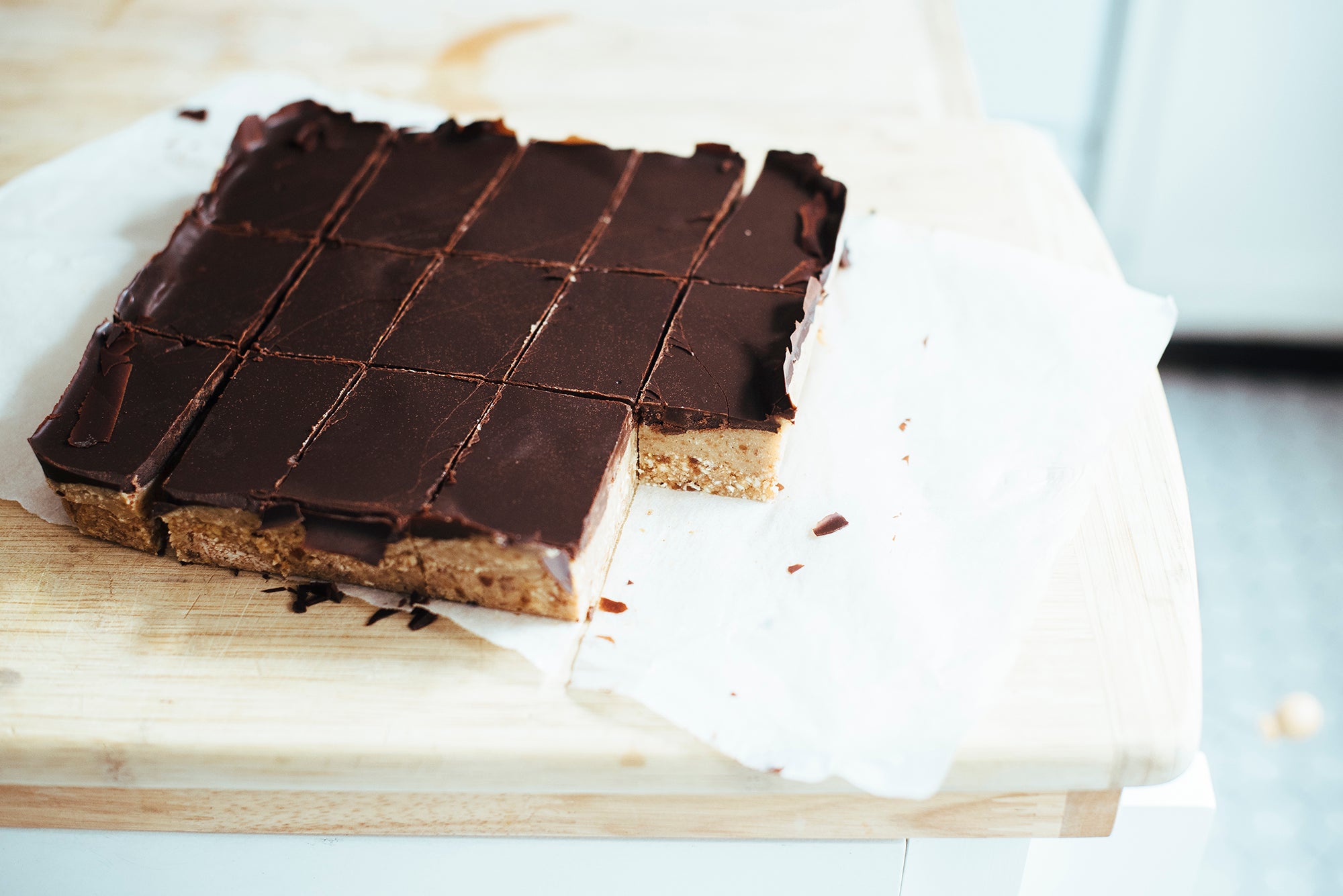 vegan chocolate caramel slice recipe (book review: the healthy convert) 