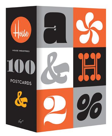 House Industries 100 Postcards | Chronicle Books