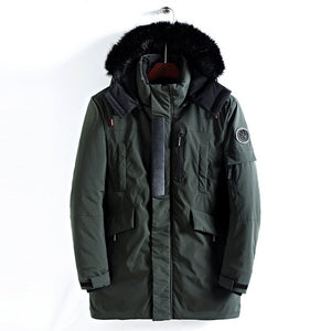 Men's Waterproof Parka Winter Military Jacket Coat Men Army Green Black ...