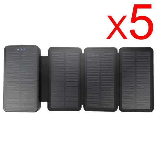 Ham Persoon belast met sportgame Sprong Bulk Pack of 10 ] Tough Light 820S 4 Panel USB Solar Power Bank Char