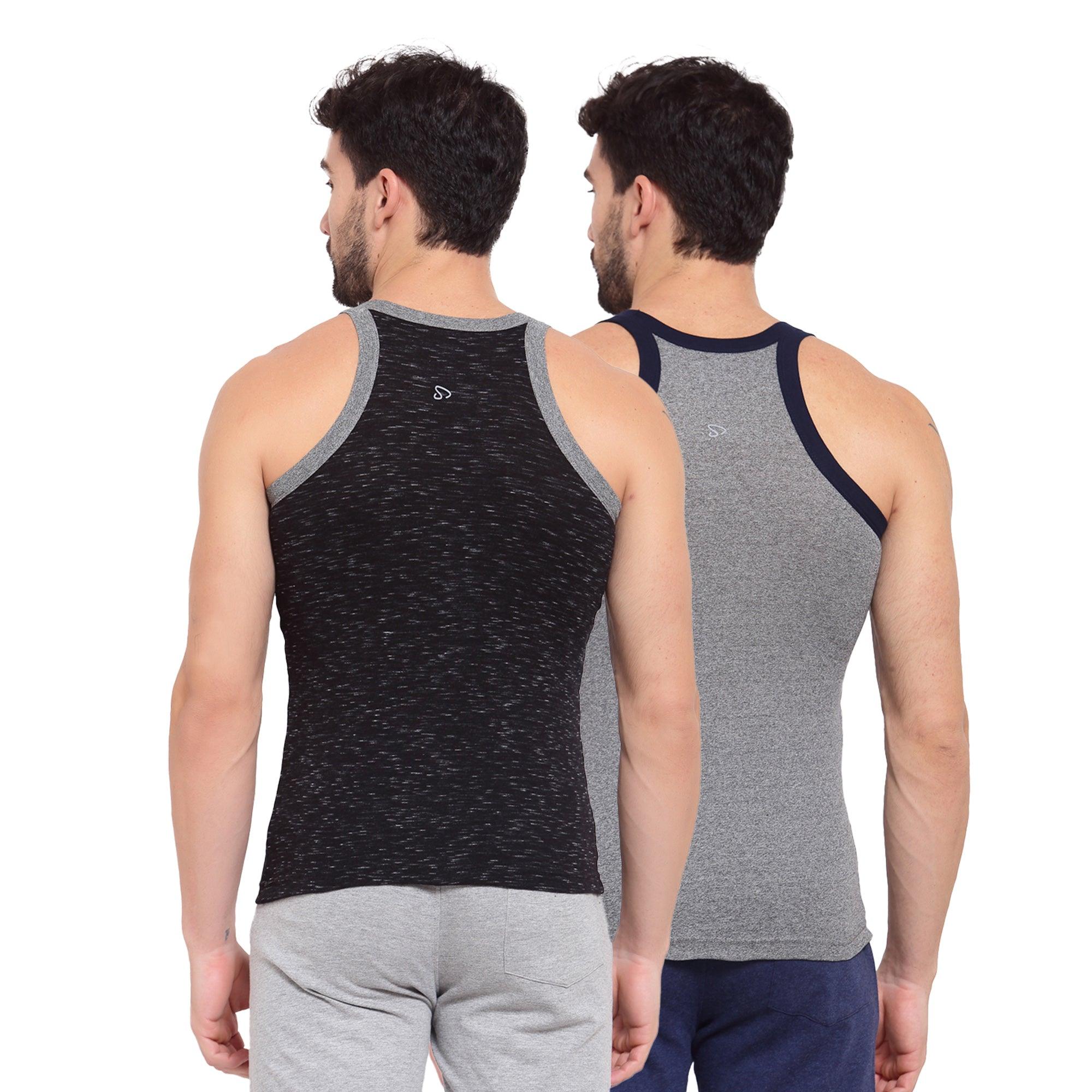 mpitude Cotton mens gym vest raw edge loose sports vest bodybuilding vest  drop armhole at Rs 350/piece in New Delhi
