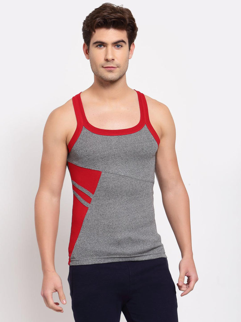 mpitude Cotton mens gym vest raw edge loose sports vest bodybuilding vest  drop armhole at Rs 350/piece in New Delhi