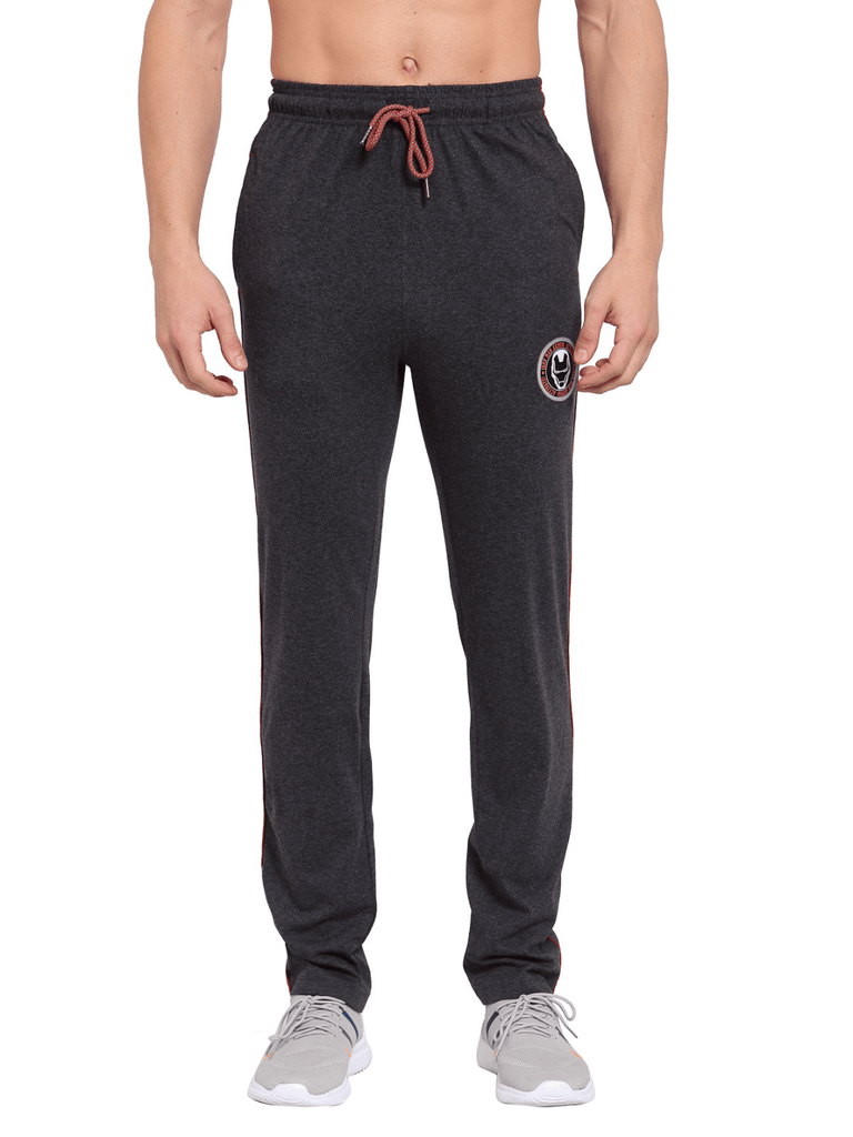 FASO Men's Jogger Track Pants (FS4013-CHARCAOLMEL_Charcoal_L) : Amazon.in:  Clothing & Accessories