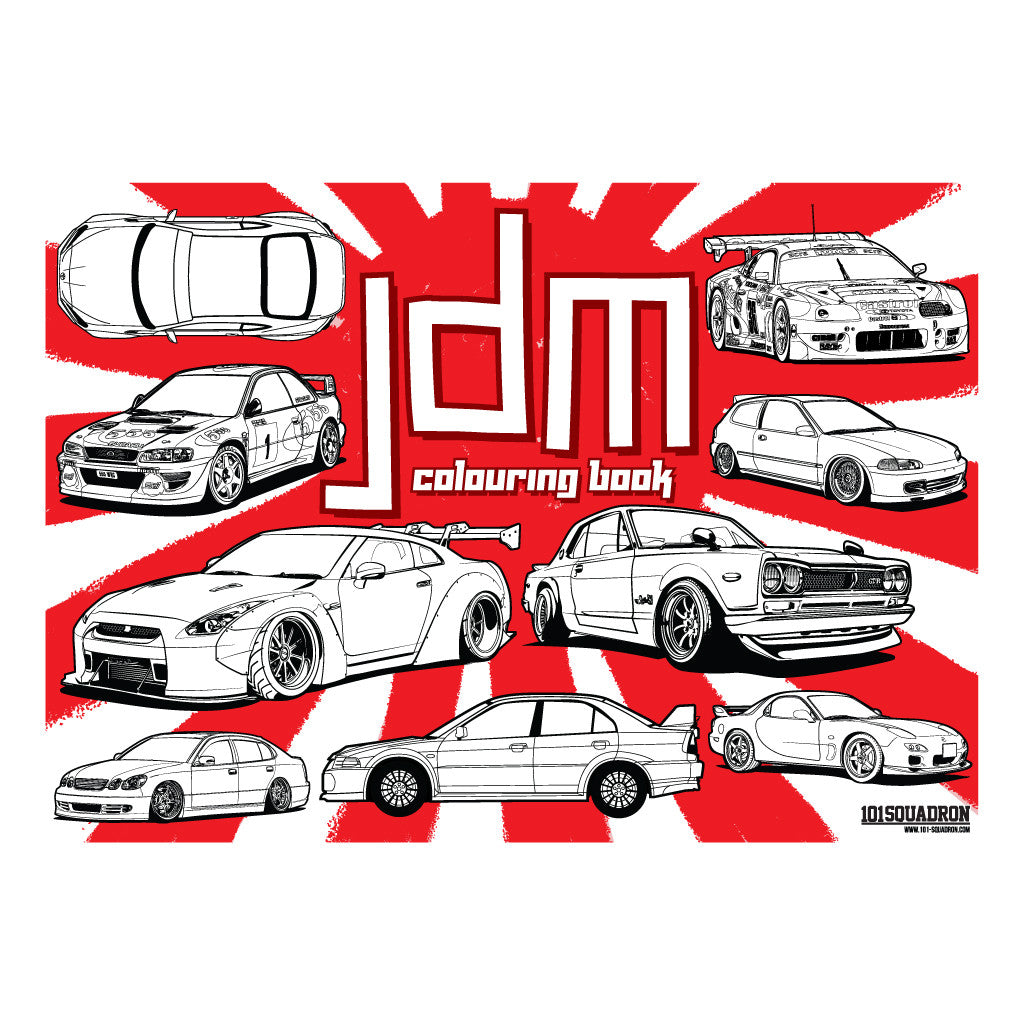 JDM Colouring book 101squadron