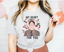 Load image into Gallery viewer, DWIGHT MY HEART BEETS FOR YOU TEE
