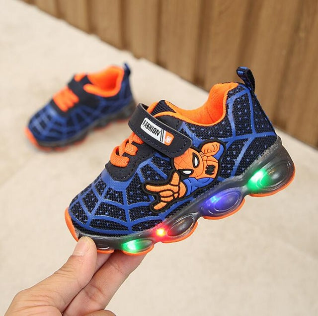 spider man shoes with lights