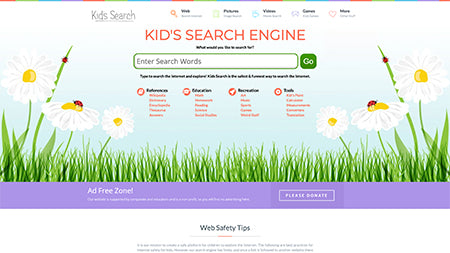 image of Kid's Search Engine website