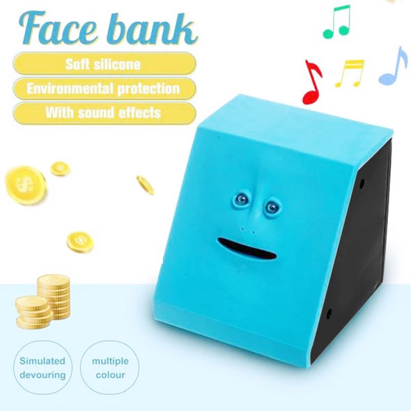 face piggy bank