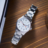 Oak & Oscar Olmsted White Dial on Stainless Steel Bracelet