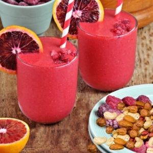 blood orange berry nut smoothie