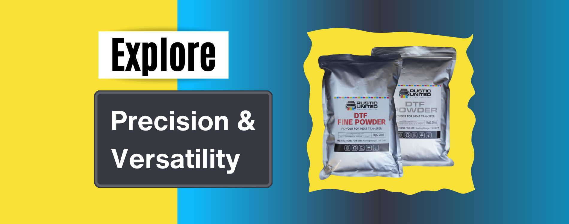 1Kg (2.2lbs) Premium Medium DTF Powder Direct to Film Digital Transfer  Powder Hot Melt Adhesive