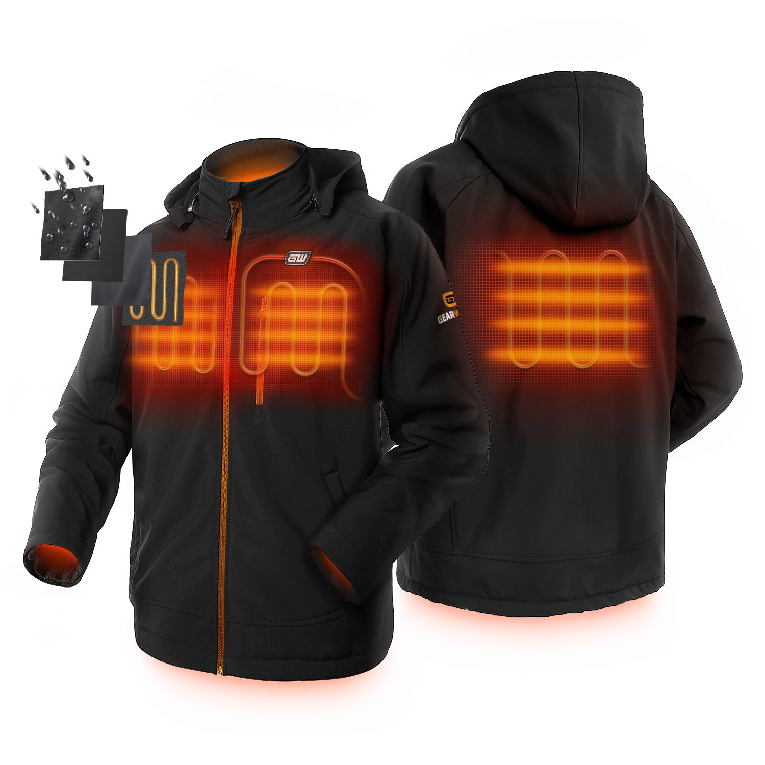 Men's Heated Hooded Jacket - GearWrench Heated product image