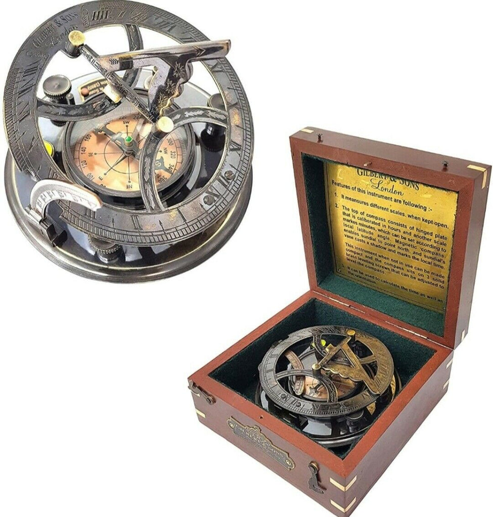 Kompas Zonnewijzer in doos – Bluebell Shop