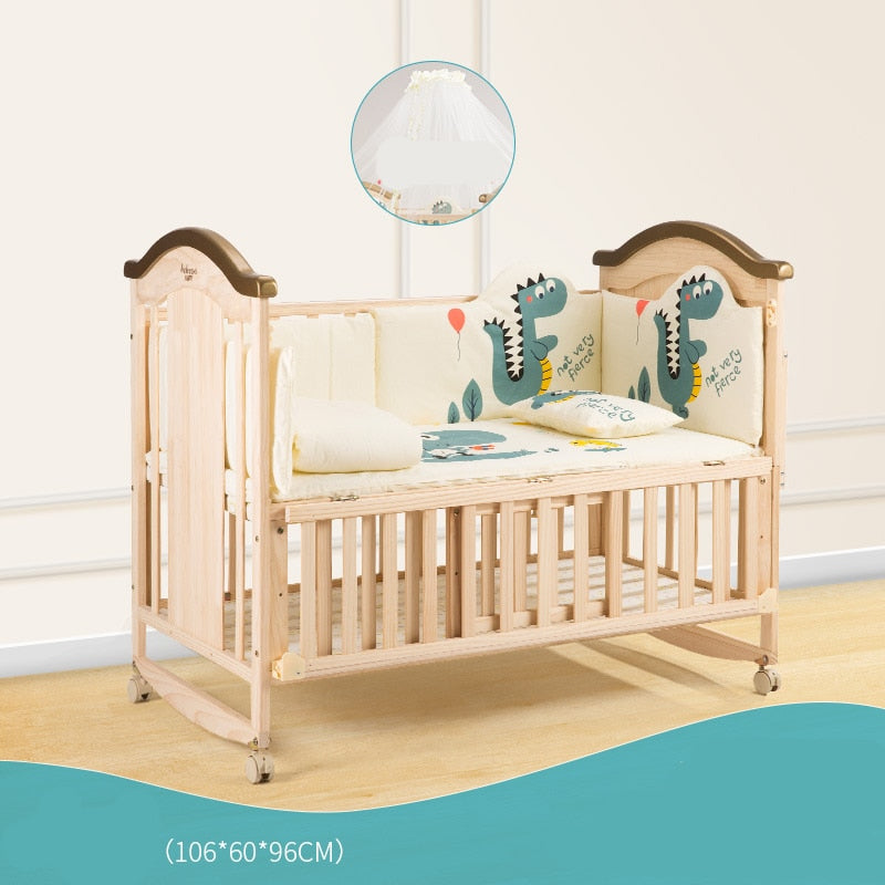 wood baby cradle