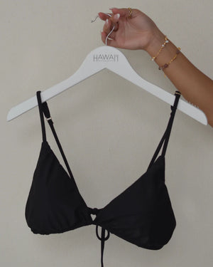 HANALEI TOP - BLACK - HAWAII SWIM COLLECTIVE - Beachside Boutique Hawaii
