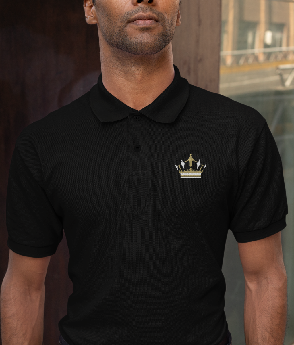 embroidered polo