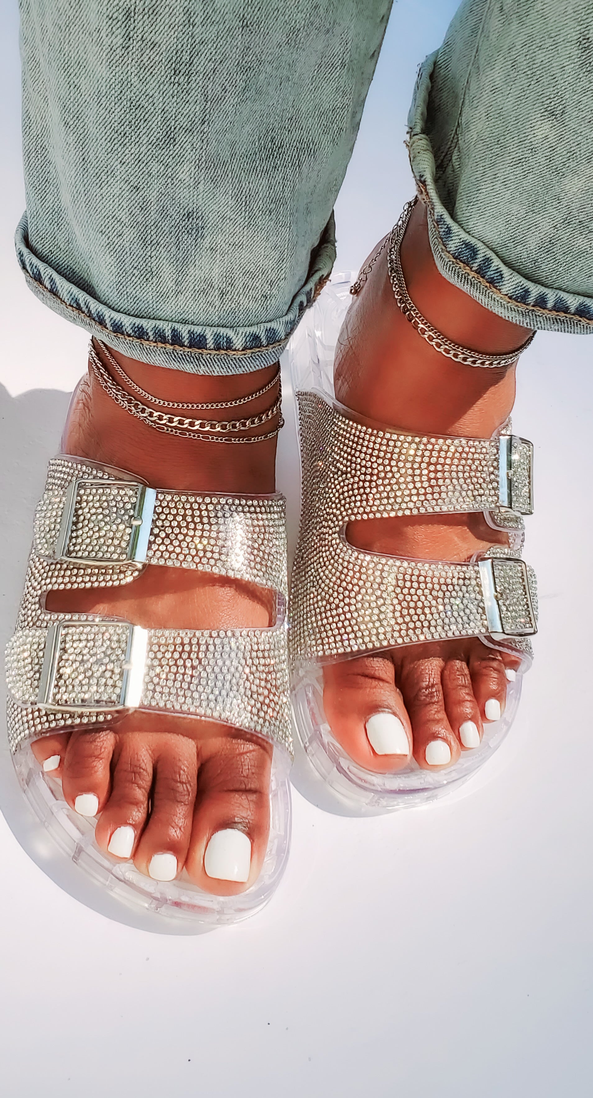 sparkle jelly slides