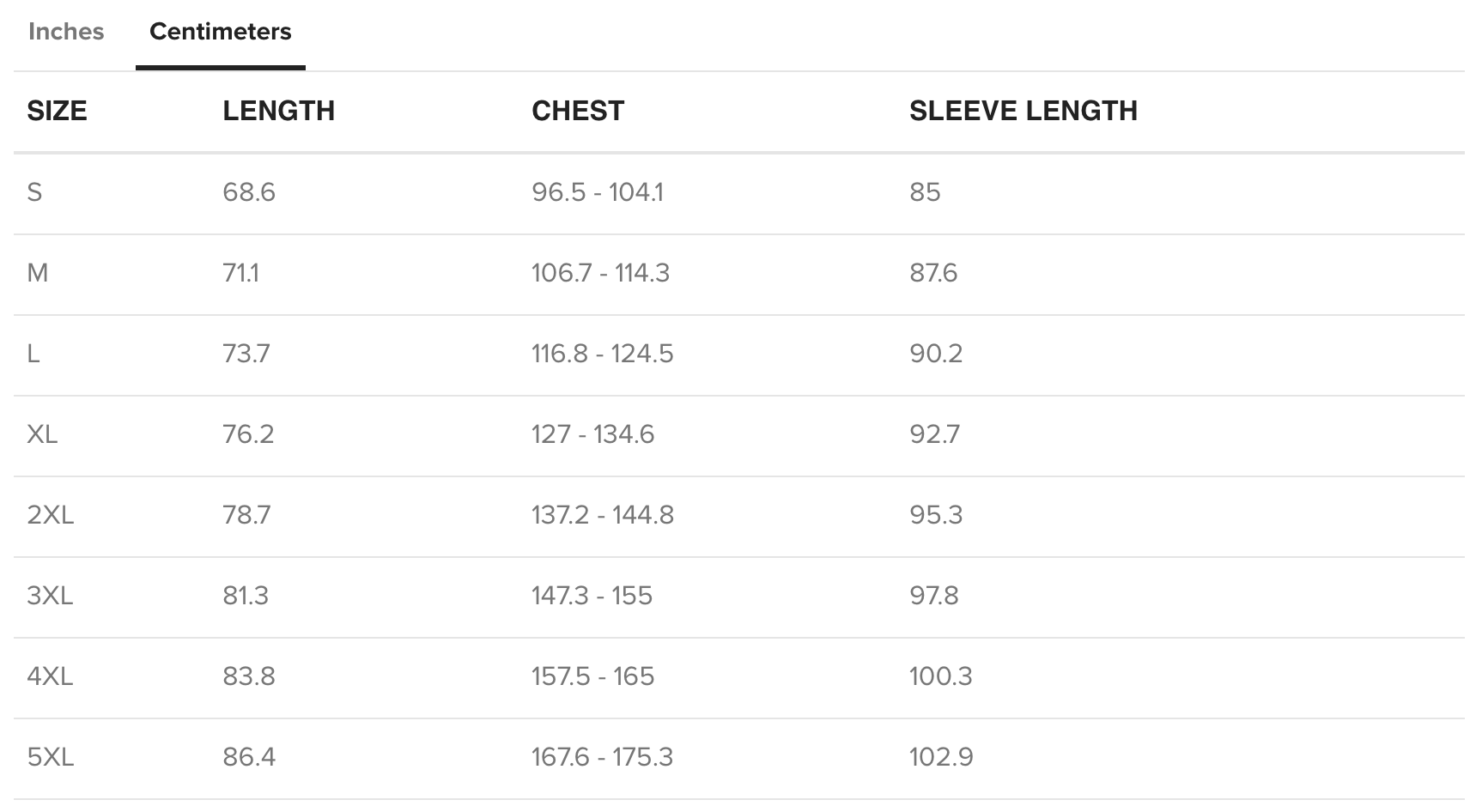 US Sweatshirt Size Chart and How to Measure your Sweatshirt Size