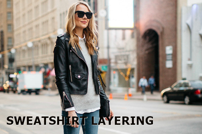 sweatshirt layering