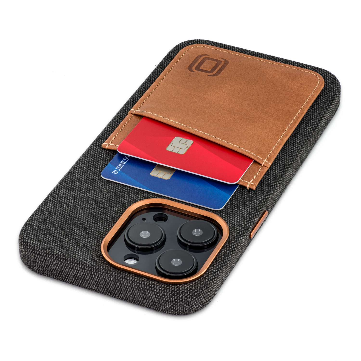 iPhone 13 Pro Max Leather Case | Genuine Leather | BandWerk Germany Munich | Ostrich | Brown Black