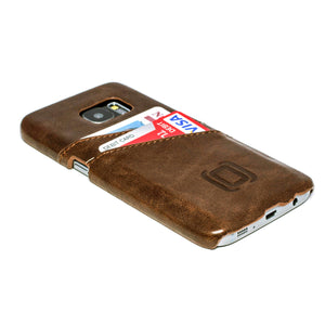 Bergbeklimmer garen verschil Synthetic Leather Wallet Case for Samsung Galaxy S7 & S7 Edge in Jet Black  or Vintage Brown | Dockem