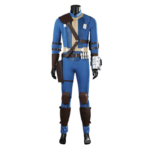TV Fallout (2024) Maximus Men's Vault 33 Dweller Blue Jumpsuit Set Outfits Cosplay Costume Halloween Carnival Suit