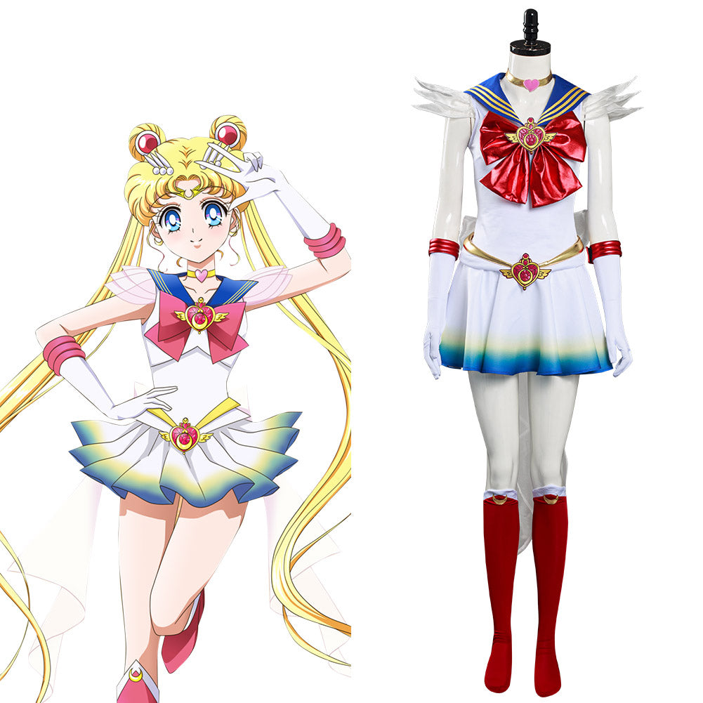 Sailor Moon Dress Outfit Eternal Tsukino Usagi Halloween Carnival Cost –  Coshduk