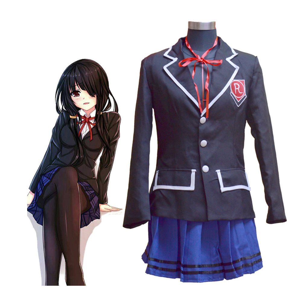 Anime DATE A LIVE Tokisaki Kurumi Cosplay Costume Uniform Skirt Outfit –  Coshduk