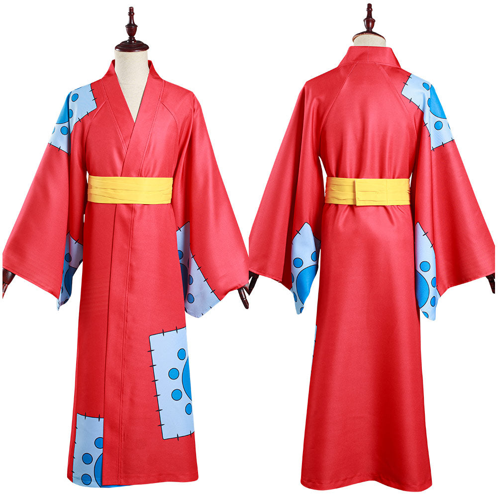 One Piece Kimono Outfit Wano Country Monkey D. Luffy Halloween Carnival Suit Cosplay Costume