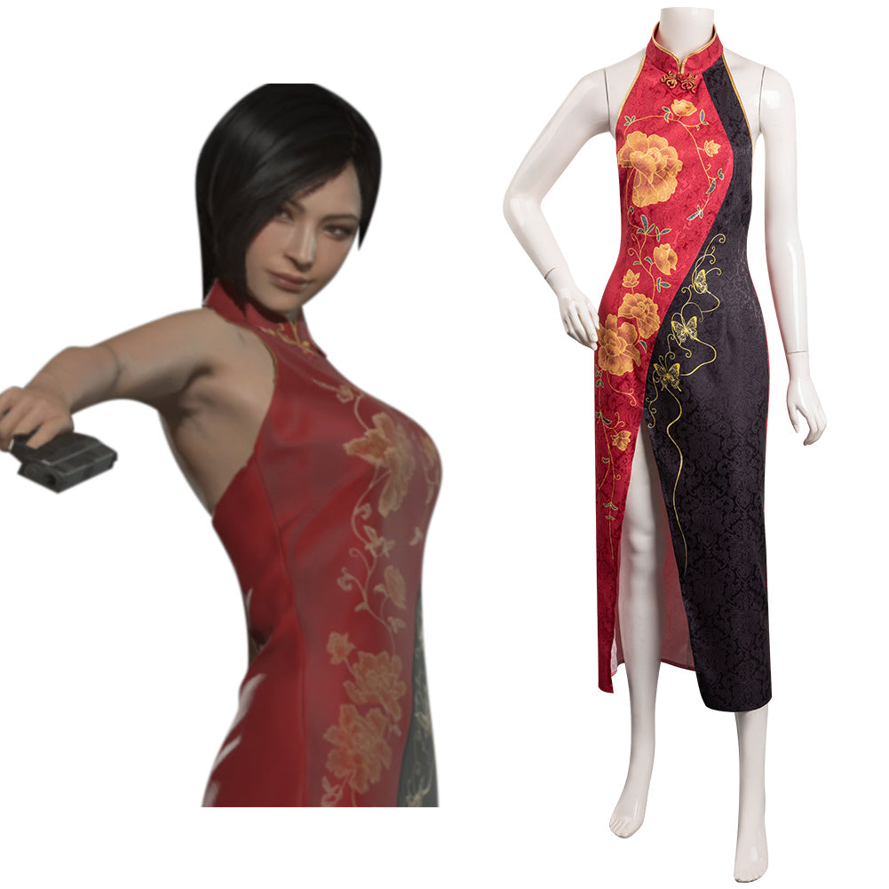 Resident Evil 4 Remake Ada Wong Cosplay Costume Outfits Halloween Carn Coshduk 3276