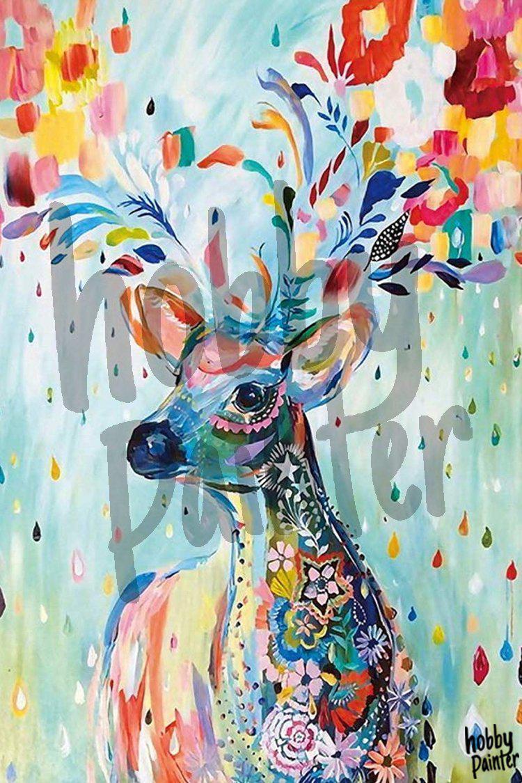 Schilderen op Gekleurd hert – Hobby Painter