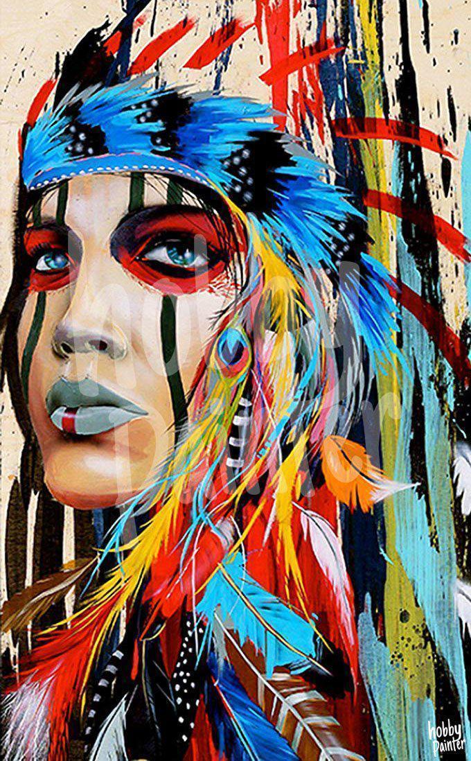 Schilderen op Gekleurde Native – Painter