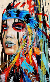 Controversieel Aan boord Assimileren Schilderen op nummer Gekleurde Native American | Hobby Painter | Gratis