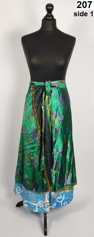 10 Pc Lot Indian vintage silk Mini wrap skirt women beach Bohemian skirts  Hippie | eBay