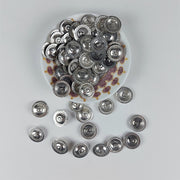 Kuchi hammered buttons, 20 mm diameter - pack of 50 grams