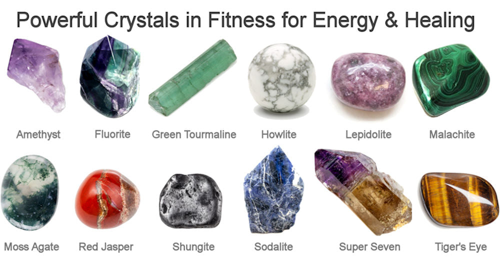 crystals in fitness for energy and healing