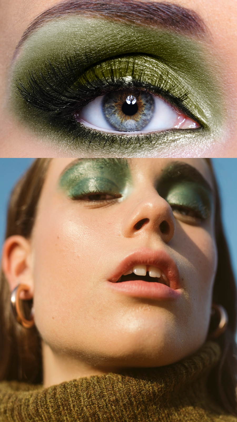 green eyeshadow_ The guilty woman