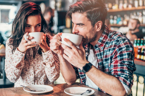 man and woman drinking coffee | The Guilty Woman 