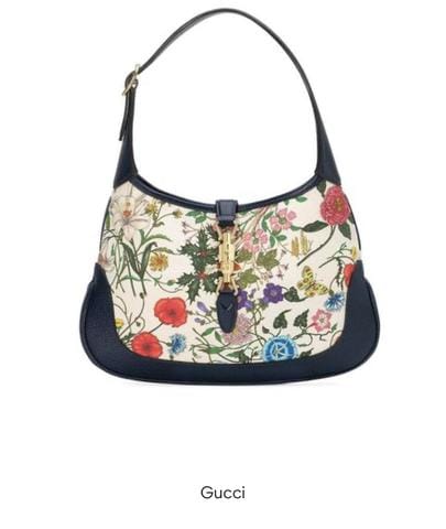 gucci floral shoulder bag