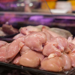 Raw chicken meat