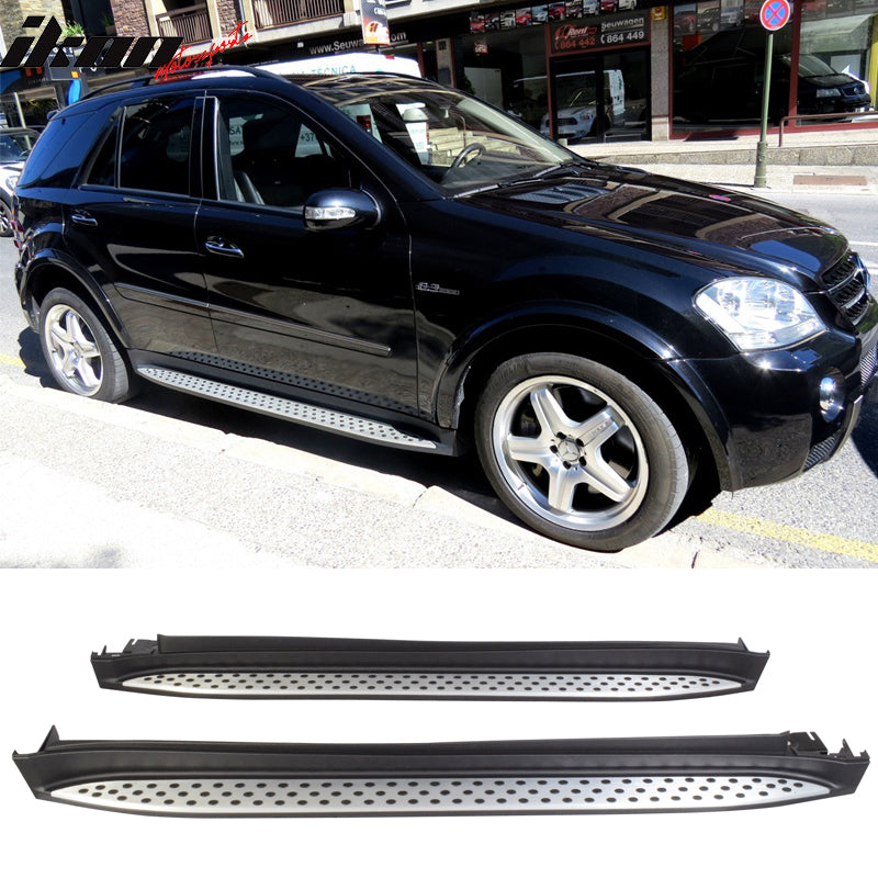 Cargo Cover Compatible With 2006-2011 Benz ML Class W164, Grey Vinly +  Aluminum Rod Tonneau Cover Retractable By IKON MOTORSPORTS, 2007 2008 2009  2010 2011 2012 – Ikon Motorsports
