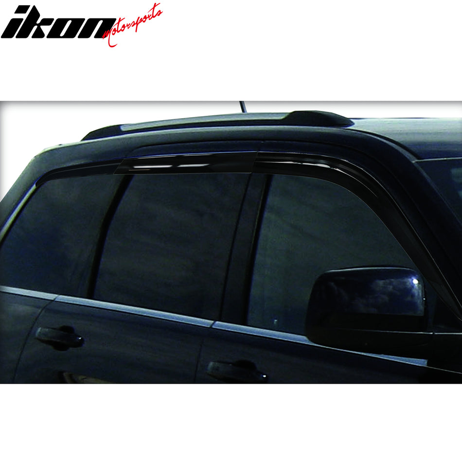 4 PCS Auto Windows Visier Für Jeep Grand Cherokee WK WK2 2011 ~ 2022  Windabweiser Tür Vent Aufkleber Markise Weathershields zubehör - AliExpress