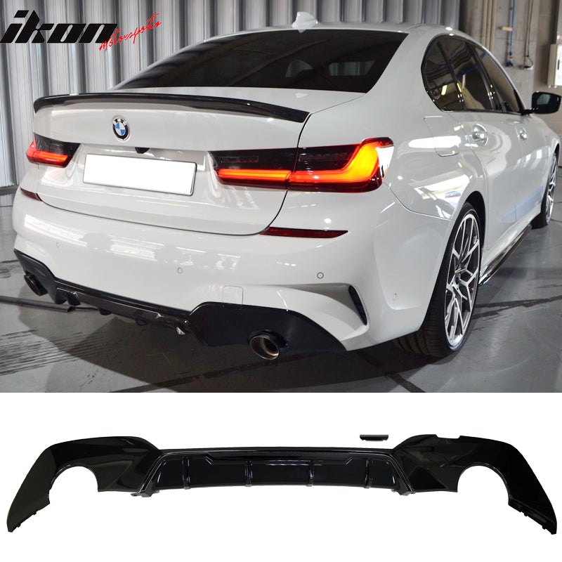 IKON MOTORSPORTS, Front Bumper Lip Compatible with 2019-2022 BMW