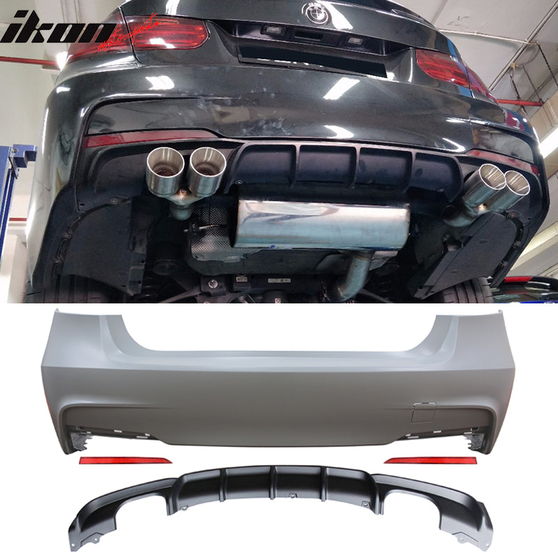 Side Skirts Compatible With 2012-2018 F30 3 Series, M-Tech Style Unpainted  Black Exterior Side Bottom Line Extensions Splitter Lip by IKON  MOTORSPORTS, 2013 2014 2015 2016 2017 – Ikon Motorsports