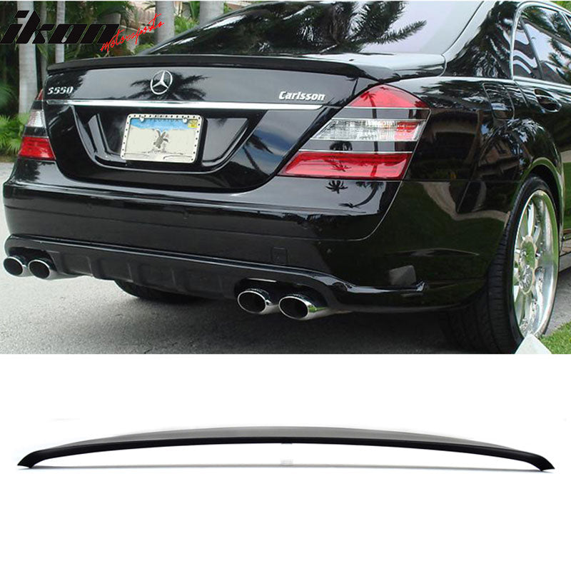 Pre-painted Rear Spoiler Wing for 2007-2013 Mercedes W221 S-Class, Painted  Matte Black ABS Trunk Boot Lip Spoiler Wing Deck Lid By IKON MOTORSPORTS,  2008 2009 2010 2011 2012 – Ikon Motorsports