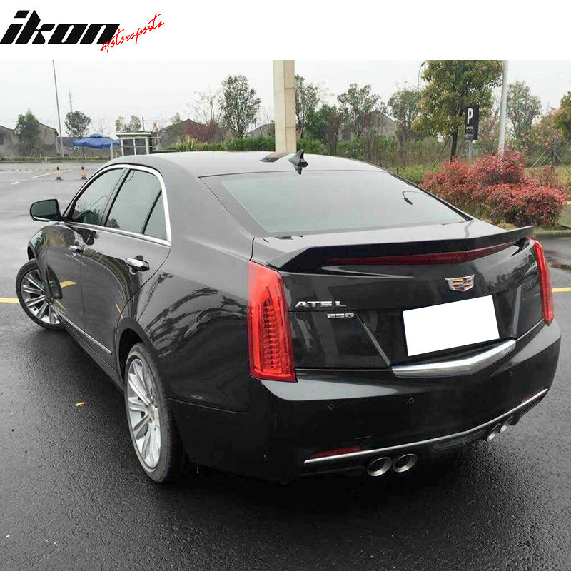 IKON MOTORSPORTS, Trunk Spoiler Compatible With 2013-2018 Cadillac