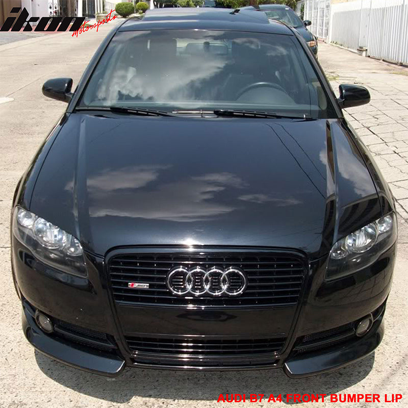 Front Bumper Lip Compatible With 2006-2008 Audi A4, Type A Style