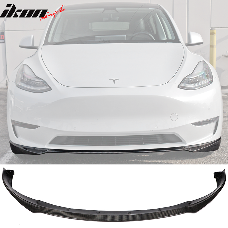 Tesla Model Y Carbon Fiber Front Spoiler – TESLARATI Marketplace